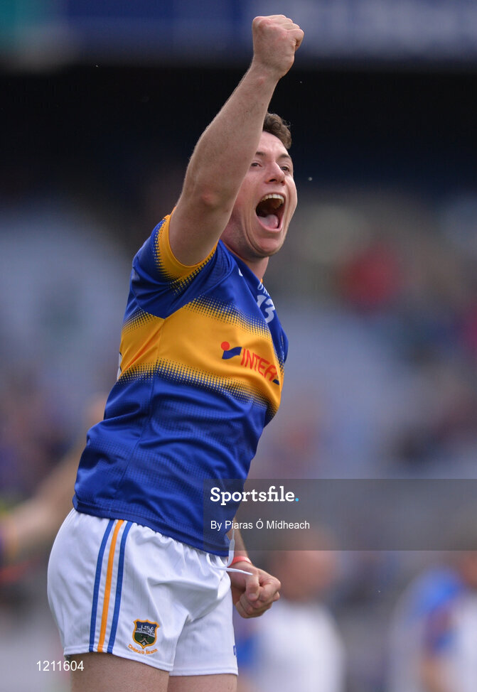 4 September 2016; John O’Dwyer of Tipperary celebrates after the GAA Hurling All-Ireland Senior Championship Final match between Kilkenny and Tipperary at Croke Park in Dublin. Photo by Piaras Ó Mídheach/Sportsfile