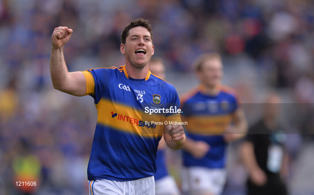 4 September 2016; John O’Dwyer of Tipperary celebrates after the GAA Hurling All-Ireland Senior Championship Final match between Kilkenny and Tipperary at Croke Park in Dublin. Photo by Piaras Ó Mídheach/Sportsfile