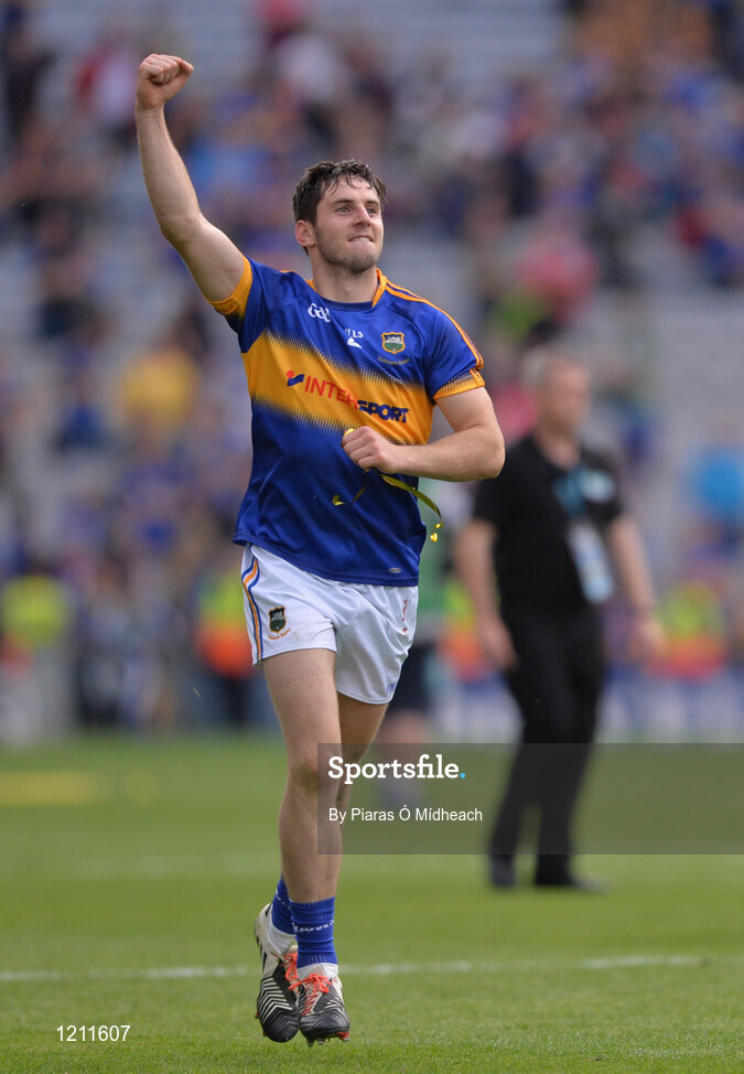 4 September 2016; Cathal Barrett of Tipperary celebrates after the GAA Hurling All-Ireland Senior Championship Final match between Kilkenny and Tipperary at Croke Park in Dublin. Photo by Piaras Ó Mídheach/Sportsfile