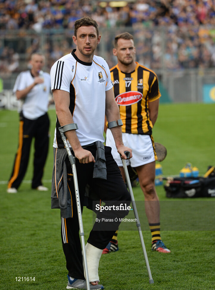 4 September 2016; Injured Kilkenny player Michael Fennelly after the GAA Hurling All-Ireland Senior Championship Final match between Kilkenny and Tipperary at Croke Park in Dublin. Photo by Piaras Ó Mídheach/Sportsfile