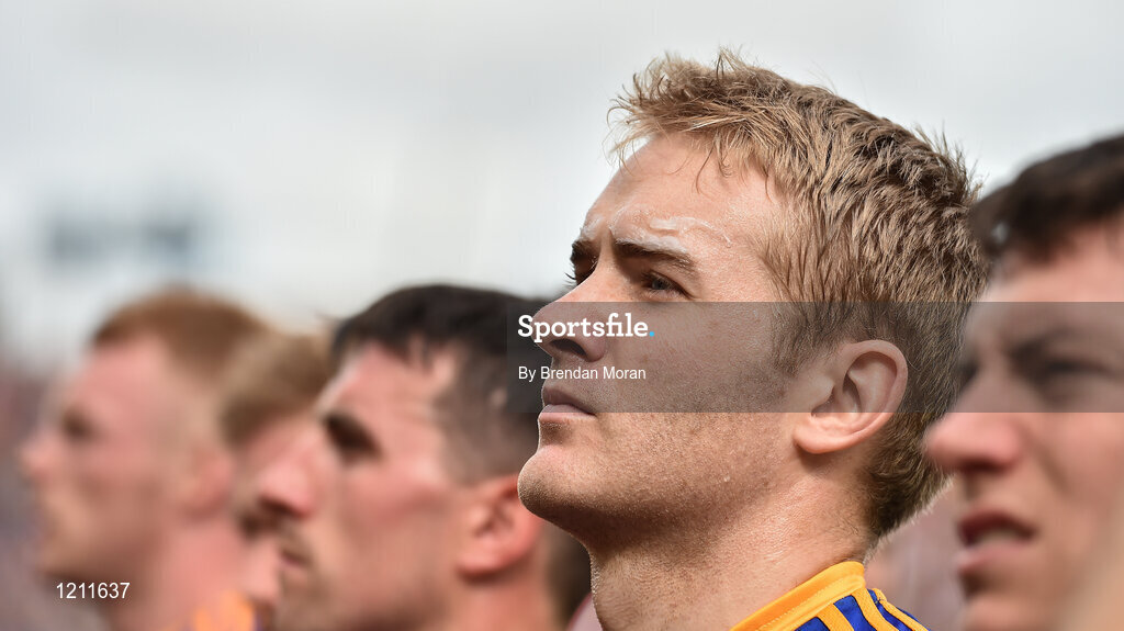 4 September 2016; Noel McGrath of Tipperary before the GAA Hurling All-Ireland Senior Championship Final match between Kilkenny and Tipperary at Croke Park in Dublin. Photo by Brendan Moran/Sportsfile