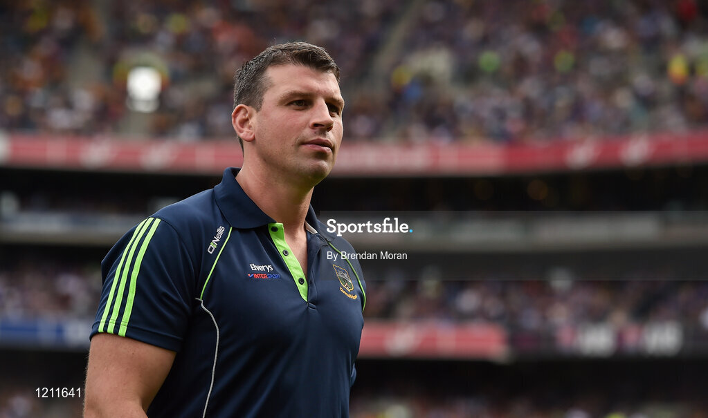 4 September 2016; Former Munster rugby player and current Tipperary strength & conditioning coach Denis Leamy the GAA Hurling All-Ireland Senior Championship Final match between Kilkenny and Tipperary at Croke Park in Dublin. Photo by Brendan Moran/Sportsfile