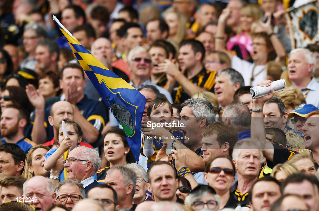 4 September 2016; Supporters during the GAA Hurling All-Ireland Senior Championship Final match between Kilkenny and Tipperary at Croke Park in Dublin. Photo by Stephen McCarthy/Sportsfile