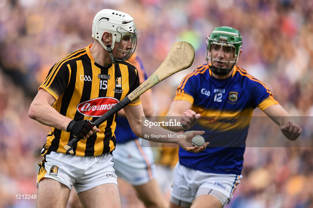 4 September 2016; Liam Blanchfield of Kilkenny in action against Noel McGrath of Tipperary during the GAA Hurling All-Ireland Senior Championship Final match between Kilkenny and Tipperary at Croke Park in Dublin. Photo by Stephen McCarthy/Sportsfile