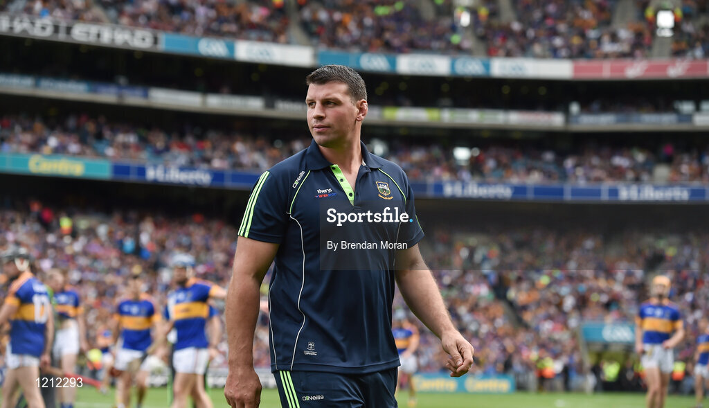 4 September 2016; Former Munster rugby player and current Tipperary strength & conditioning coach Denis Leamy ahead of the GAA Hurling All-Ireland Senior Championship Final match between Kilkenny and Tipperary at Croke Park in Dublin. Photo by Brendan Moran/Sportsfile