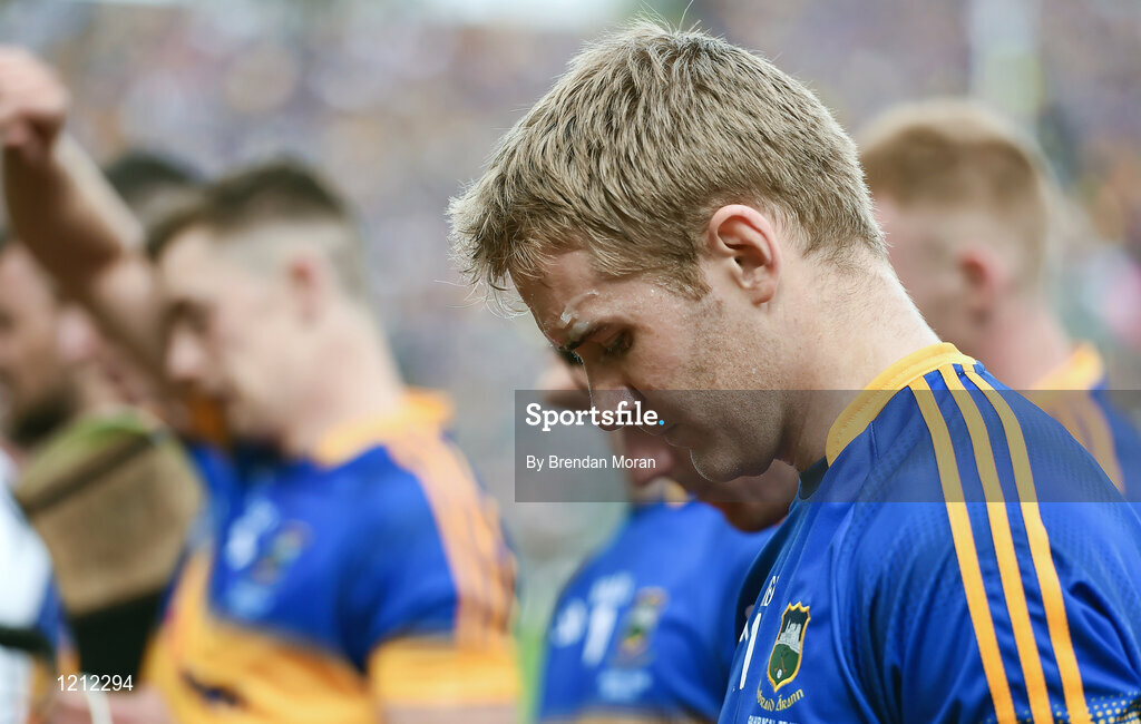 4 September 2016; Noel McGrath of Tipperary before the GAA Hurling All-Ireland Senior Championship Final match between Kilkenny and Tipperary at Croke Park in Dublin. Photo by Brendan Moran/Sportsfile