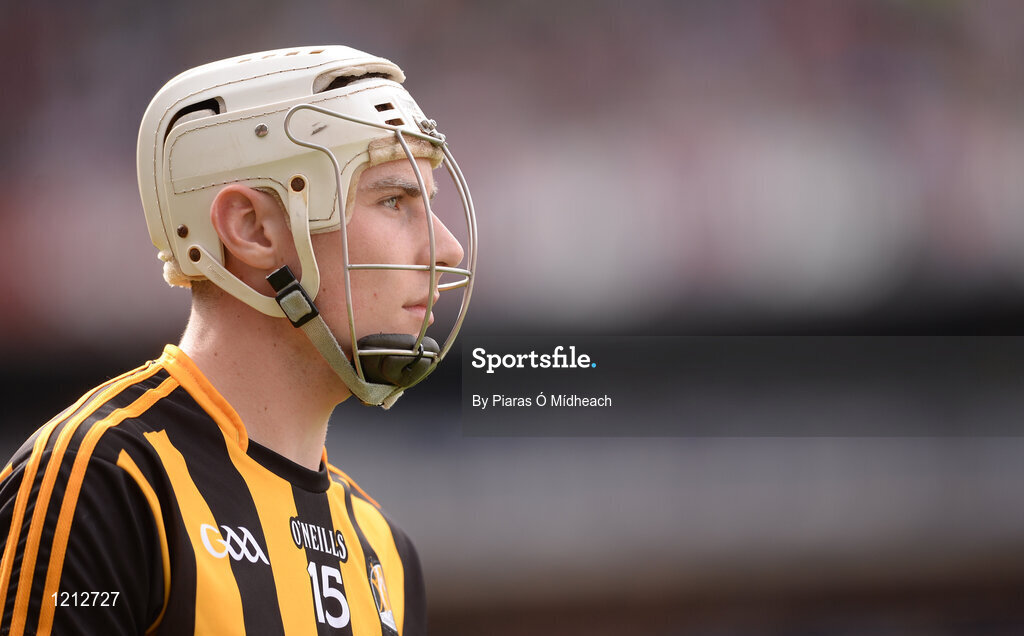 4 September 2016; Liam Blanchfield of Kilkenny in the parade prior to the GAA Hurling All-Ireland Senior Championship Final match between Kilkenny and Tipperary at Croke Park in Dublin. Photo by Piaras Ó Mídheach/Sportsfile