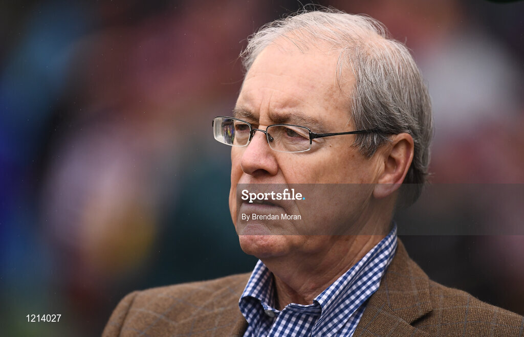 3 September 2016; Kevin F O'Melley, US Ambassador to Ireland, in attendance during the Aer Lingus College Football Classic match between Boston College Eagles and Georgia Tech Yellow Jackets at the Aviva Stadium in Lansdowne Road, Dublin. Photo by Brendan Moran/Sportsfile