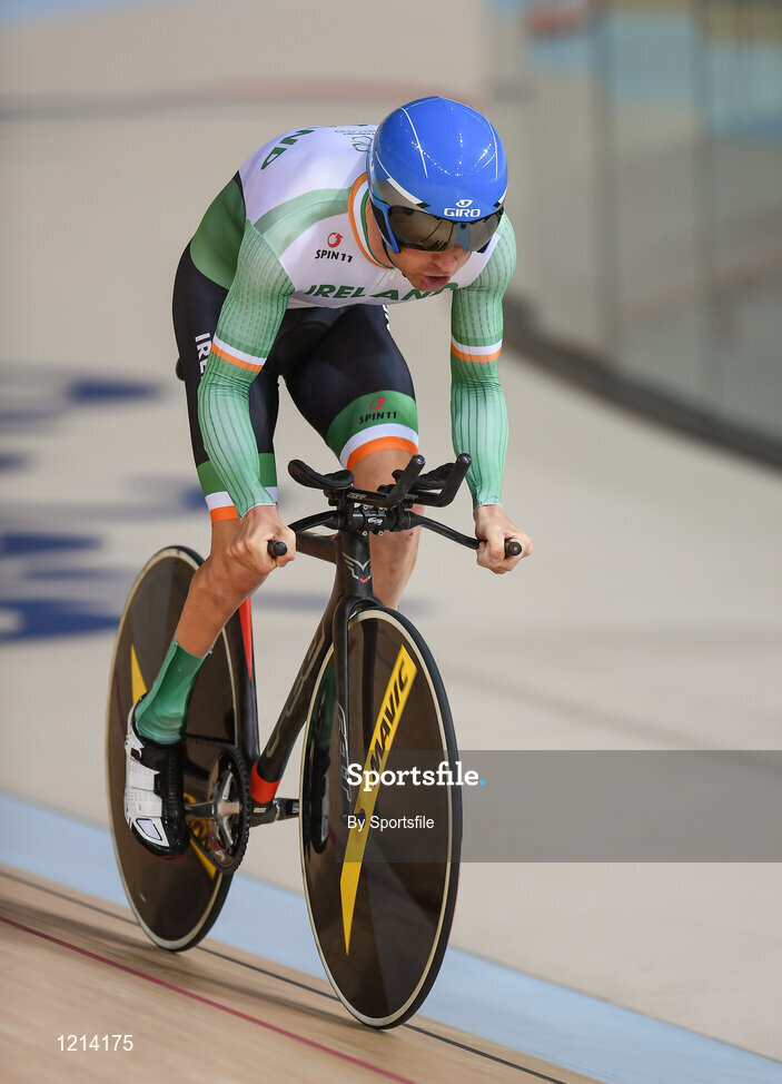 9 September 2016; Eoghan Clifford of Ireland in action during the Men's C3 3000m Individual Pursuit qualifier at the Rio Olympic Velodrome during the Rio 2016 Paralympic Games in Rio de Janeiro, Brazil. Photo by Sportsfile