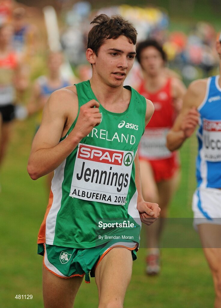 12 December 2010; Emmet Jennings, Ireland, in action during the Junior Men's race. 17th SPAR European Cross Country Championships, Albufeira, Portugal. Picture credit: Brendan Moran / SPORTSFILE