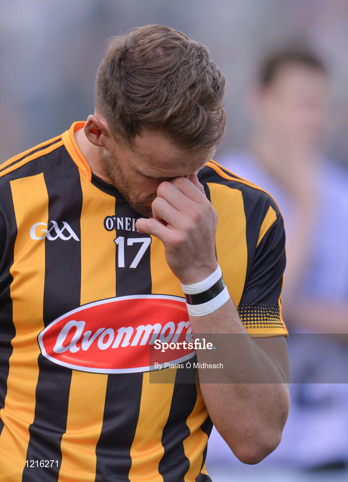 4 September 2016; Jackie Tyrrell of Kilkenny dejected after the GAA Hurling All-Ireland Senior Championship Final match between Kilkenny and Tipperary at Croke Park in Dublin. Photo by Piaras Ó Mídheach/Sportsfile