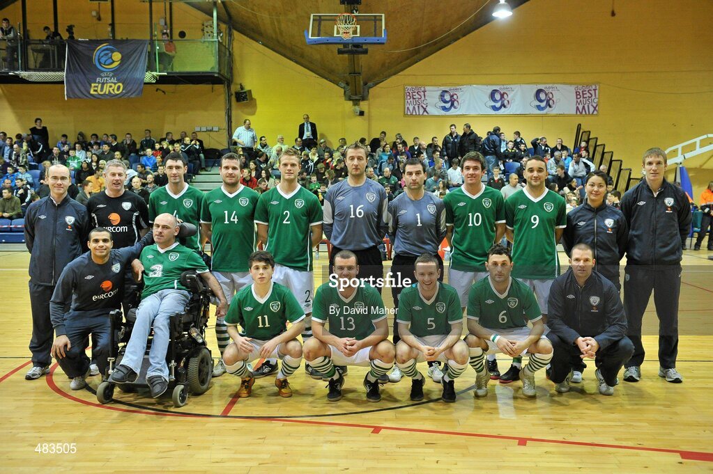 23 January 2011; Republic of Ireland squad. UEFA Futsal EURO 2011/12 Preliminary Round - Group F, Republic of Ireland v Israel, National Basketball Arena, Tallaght, Dublin. Picture credit: David Maher / SPORTSFILE