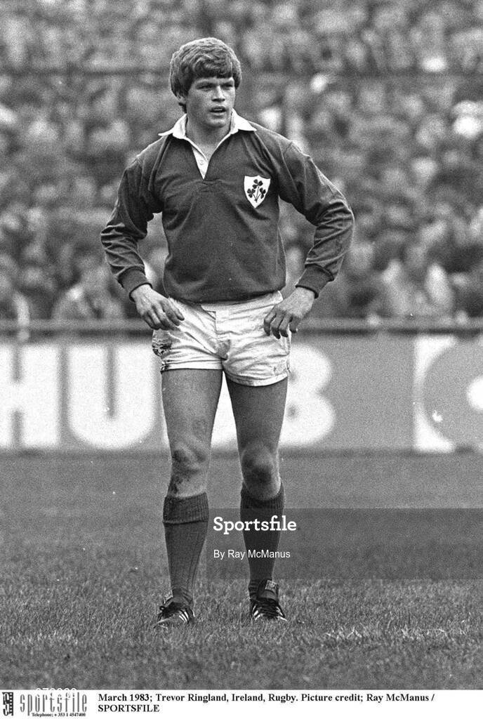 5 March 1983; Trevor Ringland, Ireland. Five Nations Rugby Championship, Wales v Ireland, Cardiff Arms Park, Cardiff, Wales. Picture credit; Ray McManus / SPORTSFILE