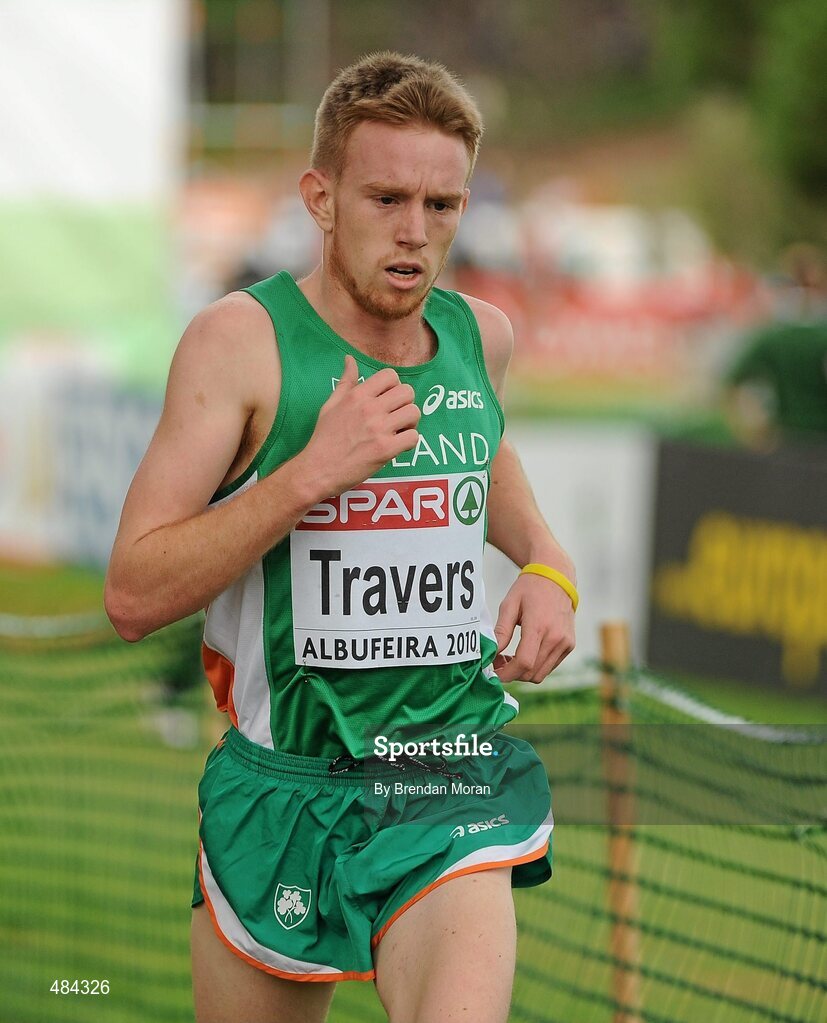 12 December 2010; Ireland's John Travers in action during the Senior Men's race. 17th SPAR European Cross Country Championships, Albufeira, Portugal. Picture credit: Brendan Moran / SPORTSFILE