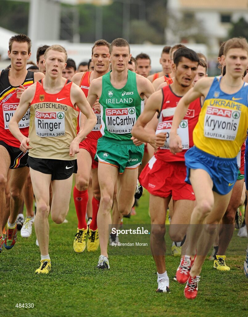 12 December 2010; Ireland's David McCarthy in action during the U23 Men's race. 17th SPAR European Cross Country Championships, Albufeira, Portugal. Picture credit: Brendan Moran / SPORTSFILE
