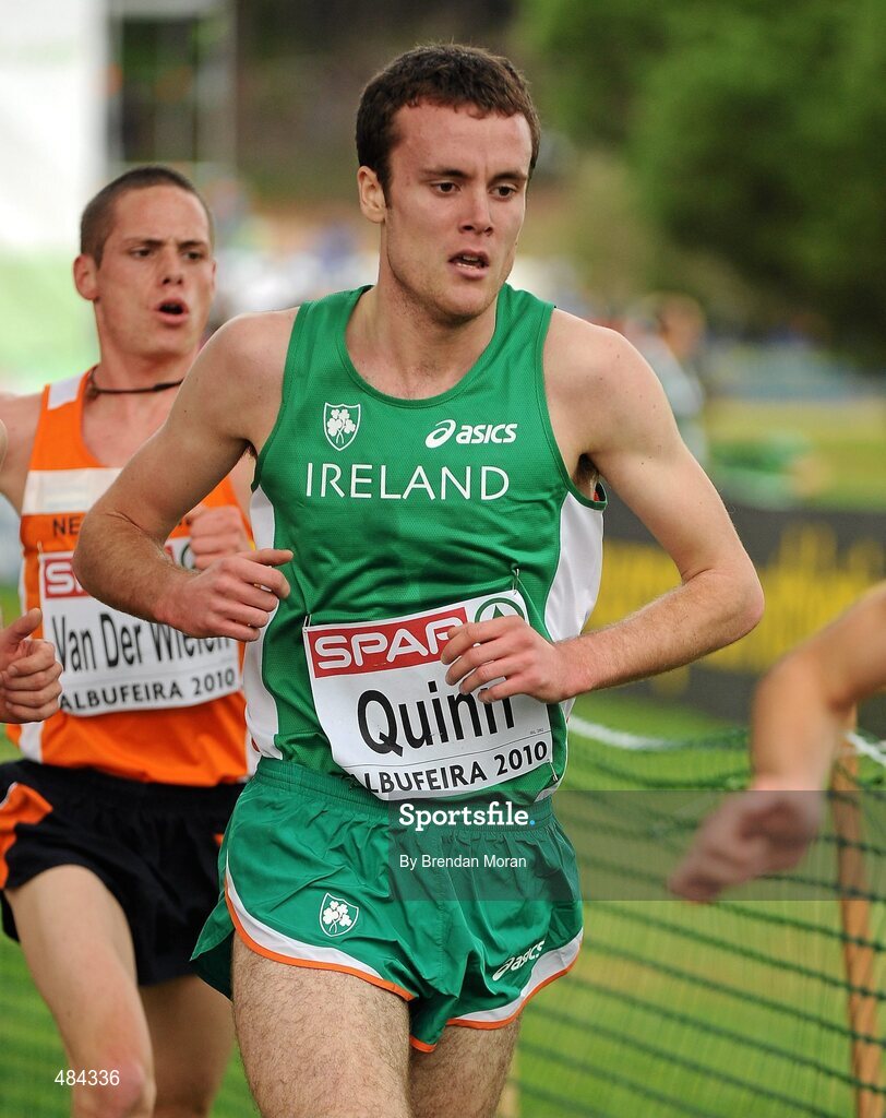 12 December 2010; Ireland's Shane Quinn in action during the Men's Junior race. 17th SPAR European Cross Country Championships, Albufeira, Portugal. Picture credit: Brendan Moran / SPORTSFILE