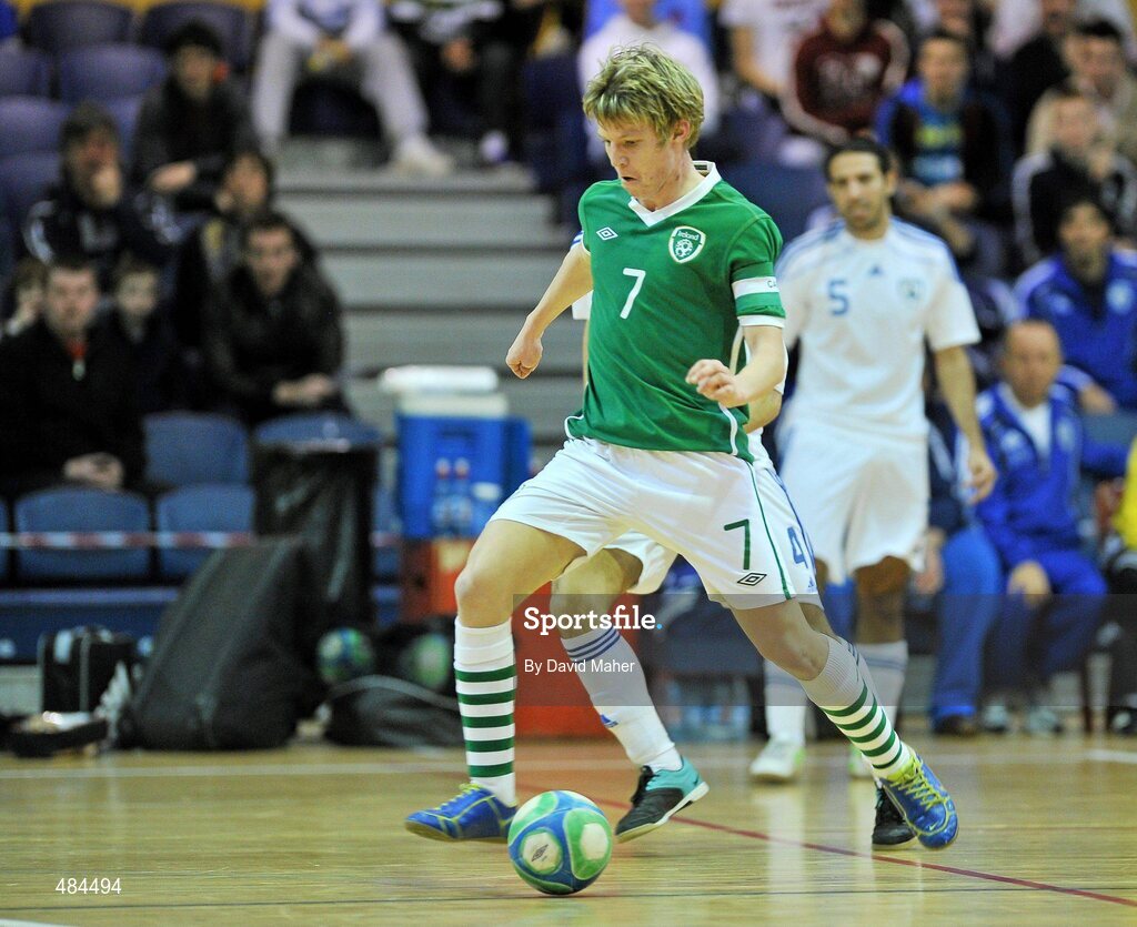23 January 2011; Ian Byrne, Republic of Ireland. UEFA Futsal EURO 2011/12 Preliminary Round - Group F, Republic of Ireland v Israel, National Basketball Arena, Tallaght, Dublin. Picture credit: David Maher / SPORTSFILE