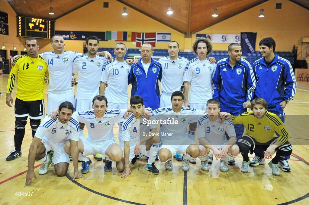 23 January 2011; The Israel team. UEFA Futsal EURO 2011/12 Preliminary Round - Group F, Republic of Ireland v Israel, National Basketball Arena, Tallaght, Dublin. Picture credit: David Maher / SPORTSFILE