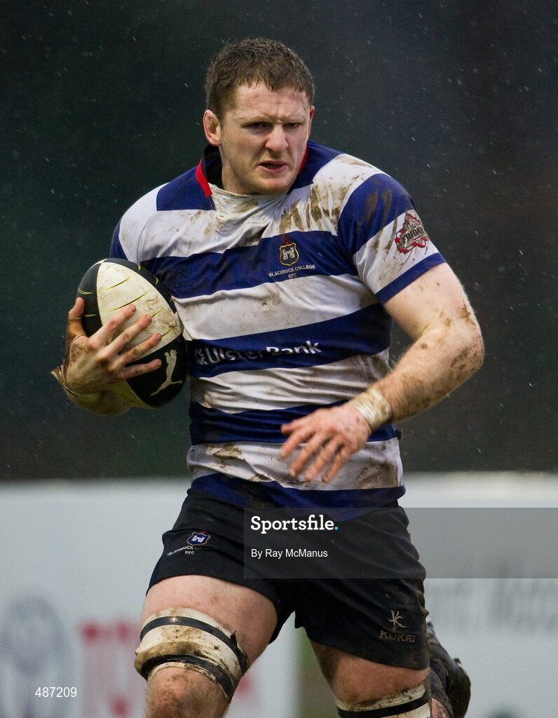 5 February 2011; Mick Noone, Blackrock College. Ulster Bank All-Ireland League Division 1A, Old Belvedere v Blackrock College RFC, Anglesea Road, Ballsbridge, Dublin. Picture credit: Ray McManus / SPORTSFILE