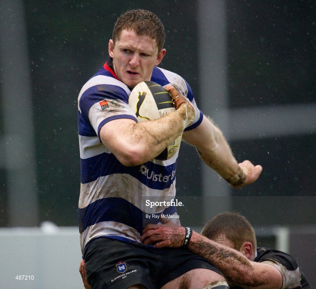 5 February 2011; Mick Noone, Blackrock College. Ulster Bank All-Ireland League Division 1A, Old Belvedere v Blackrock College RFC, Anglesea Road, Ballsbridge, Dublin. Picture credit: Ray McManus / SPORTSFILE