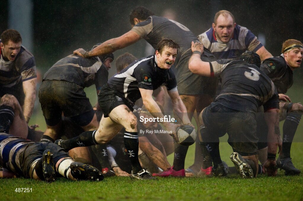 5 February 2011; Andy Dunne, Old Belvedere. Ulster Bank All-Ireland League Division 1A, Old Belvedere v Blackrock College RFC, Anglesea Road, Ballsbridge, Dublin. Picture credit: Ray McManus / SPORTSFILE