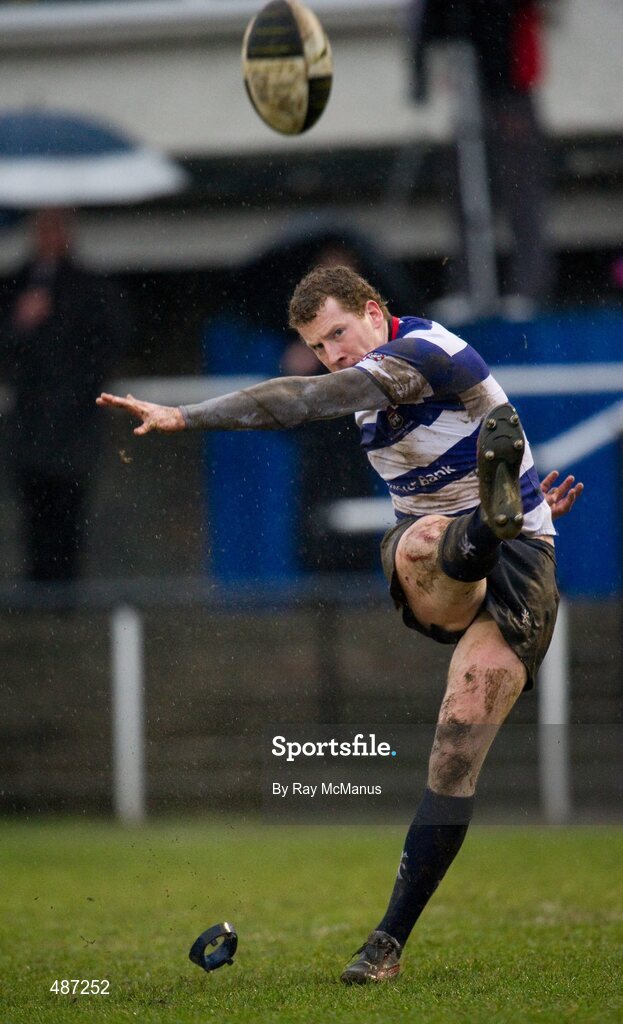 5 February 2011; Rob Keogh, Blackrock College. Ulster Bank All-Ireland League Division 1A, Old Belvedere v Blackrock College RFC, Anglesea Road, Ballsbridge, Dublin. Picture credit: Ray McManus / SPORTSFILE