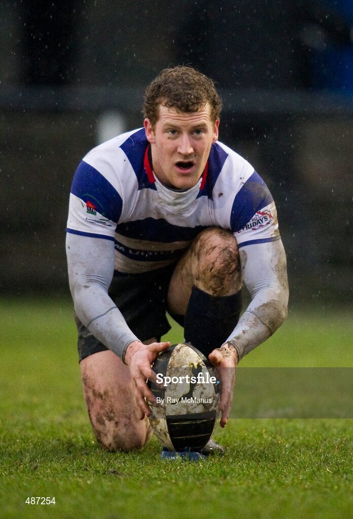5 February 2011; Rob Keogh, Blackrock College. Ulster Bank All-Ireland League Division 1A, Old Belvedere v Blackrock College RFC, Anglesea Road, Ballsbridge, Dublin. Picture credit: Ray McManus / SPORTSFILE