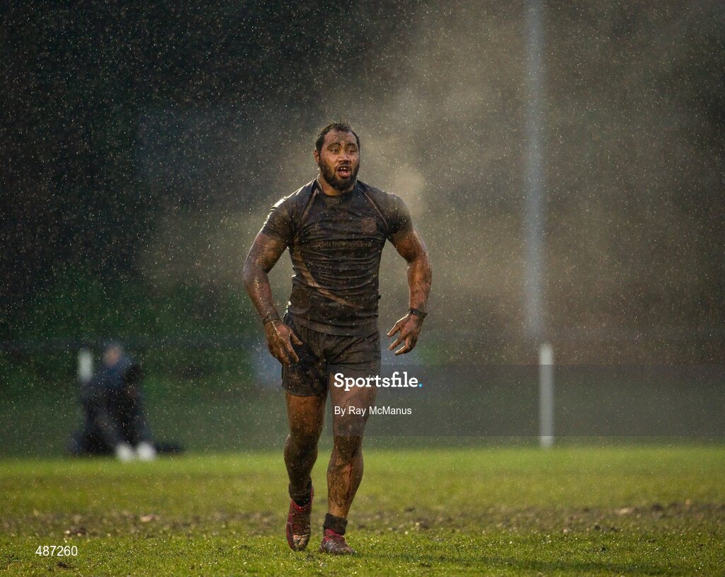 5 February 2011; Leo Auva'a, Old Belvedere. Ulster Bank All-Ireland League Division 1A, Old Belvedere v Blackrock College RFC, Anglesea Road, Ballsbridge, Dublin. Picture credit: Ray McManus / SPORTSFILE