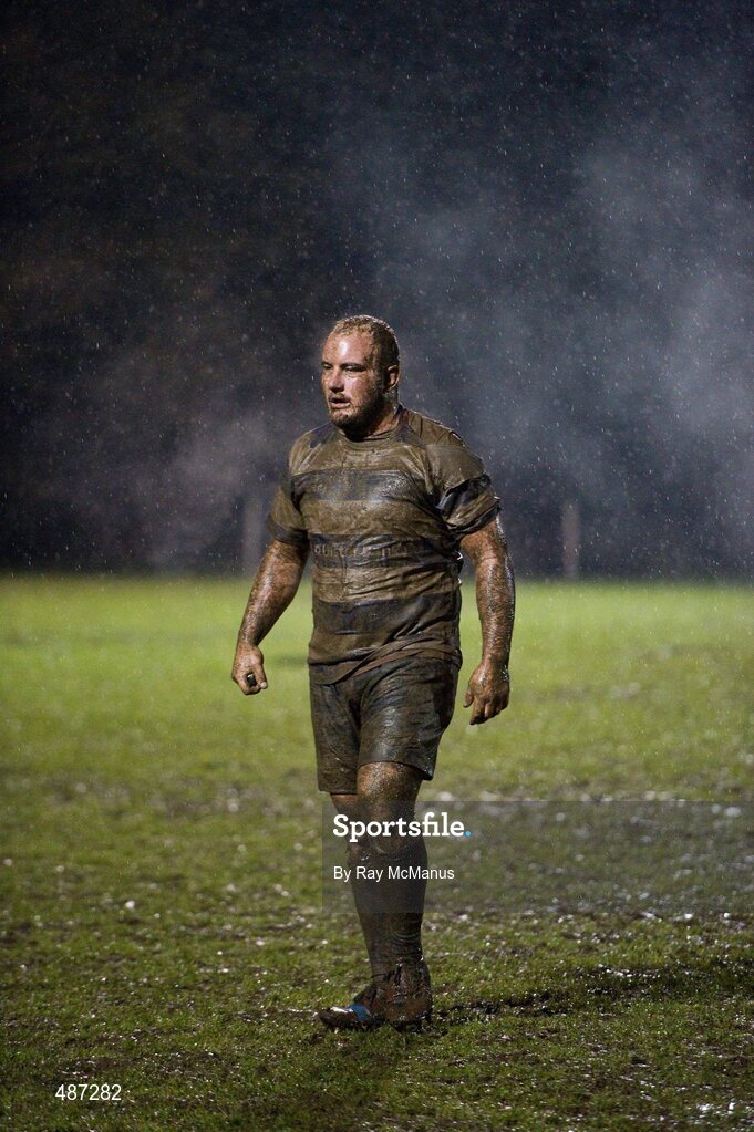 5 February 2011; Johnny Barretto, Blackrock College, after the game. Ulster Bank All-Ireland League Division 1A, Old Belvedere v Blackrock College RFC, Anglesea Road, Ballsbridge, Dublin. Picture credit: Ray McManus / SPORTSFILE