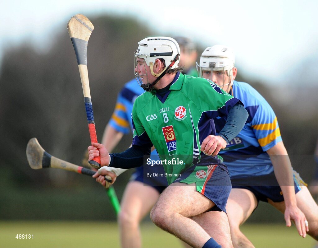 8 February 2011; Stephen Lambert, Limerick IT, in action against John O'Loughlin, UCD. Ulster Bank Fitzgibbon Cup Group 2, UCD v Limerick IT, UCD, Belfield, Dublin. Picture credit: Dáire Brennan / SPORTSFILE