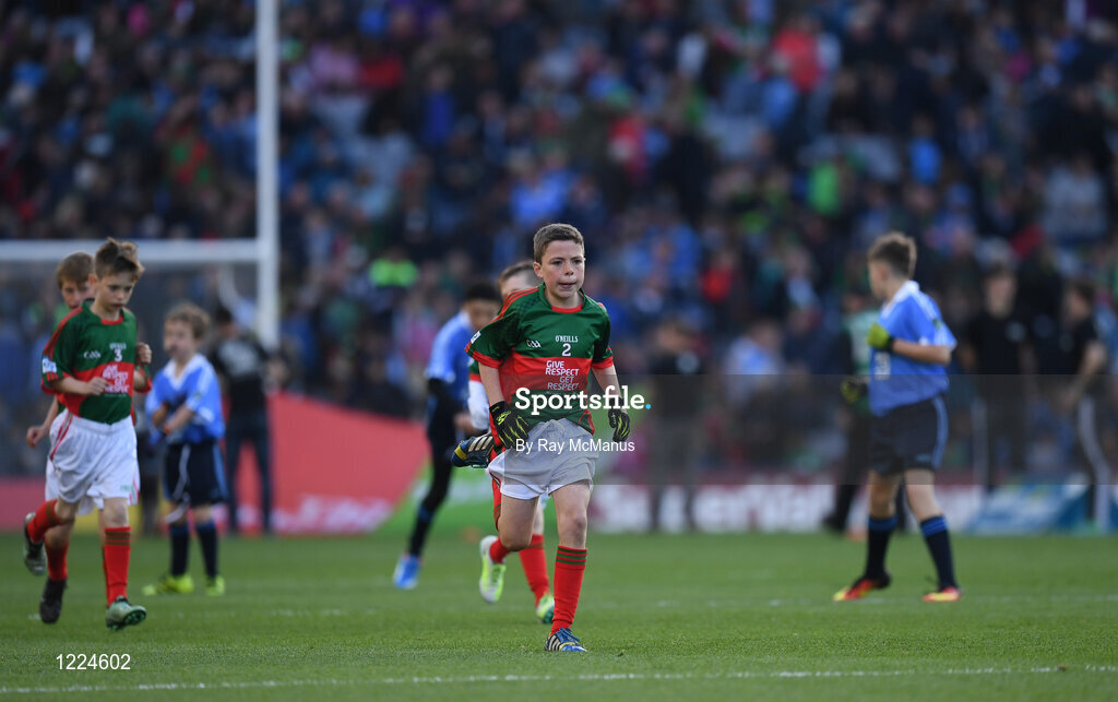 1 October 2016; Oisín Ivers, Kinvara GAA, Kinvara, Galway, representing Mayo, during the INTO Cumann na mBunscol GAA Respect Exhibition Go Games at the GAA Football All-Ireland Senior Championship Final Replay match between Dublin and Mayo at Croke Park in Dublin. Photo by Ray McManus/Sportsfile