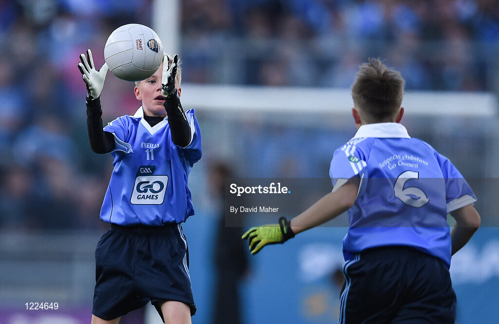 1 October 2016; Oscar Maguire, Griffith Barrackss Multidenominational School, Dublin, during the INTO Cumann na mBunscol GAA Respect Exhibition Go Games at the GAA Football All-Ireland Senior Championship Final Replay match between Dublin and Mayo at Croke Park in Dublin. Photo by David Maher/Sportsfile