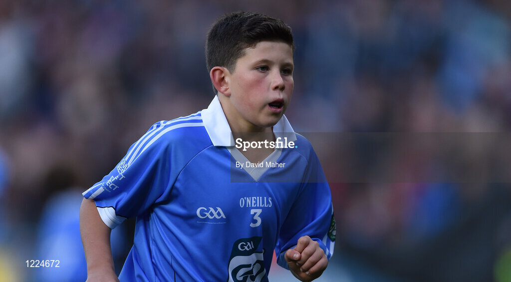 1 October 2016; Ruadhán McCann, Fingallians GAA, Swords, Dublin,  during the INTO Cumann na mBunscol GAA Respect Exhibition Go Games at the GAA Football All-Ireland Senior Championship Final Replay match between Dublin and Mayo at Croke Park in Dublin. Photo by David Maher/Sportsfile