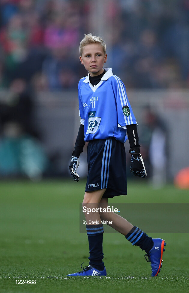1 October 2016; Oscar Maguire, Griffith Barrackss Multidenominational School, Dublin, during the INTO Cumann na mBunscol GAA Respect Exhibition Go Games at the GAA Football All-Ireland Senior Championship Final Replay match between Dublin and Mayo at Croke Park in Dublin. Photo by David Maher/Sportsfile