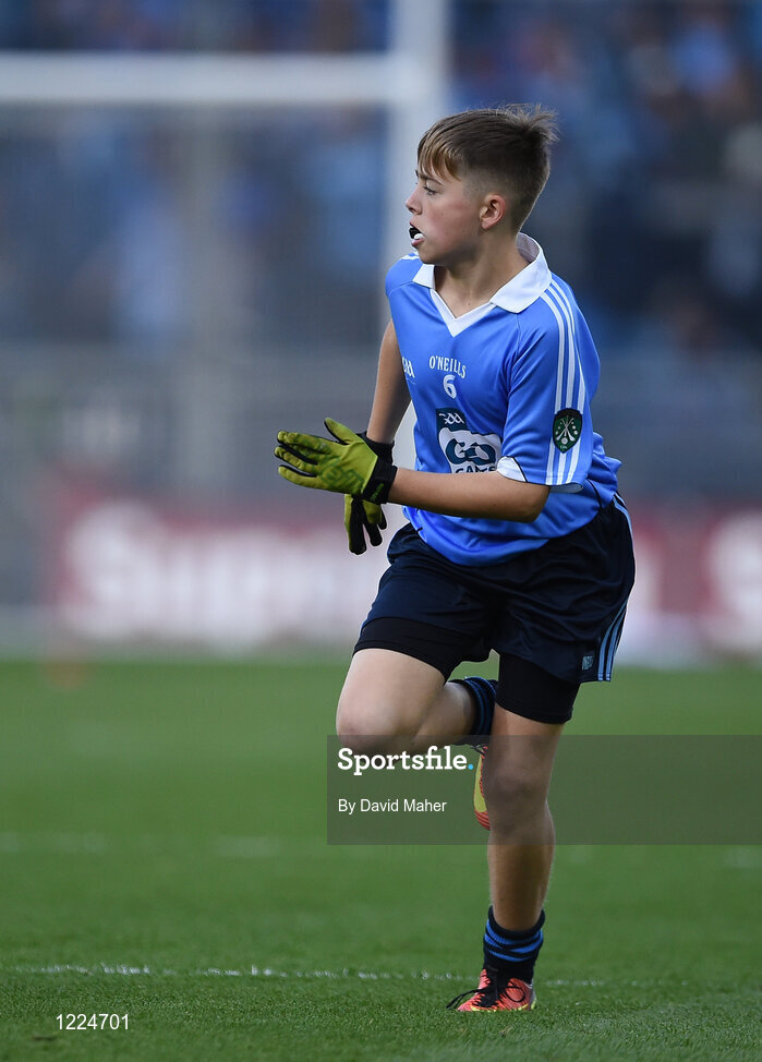 1 October 2016; Harry Gormley, Garristown GAA, Fingal, Dublin, during the INTO Cumann na mBunscol GAA Respect Exhibition Go Games at the GAA Football All-Ireland Senior Championship Final Replay match between Dublin and Mayo at Croke Park in Dublin. Photo by David Maher/Sportsfile