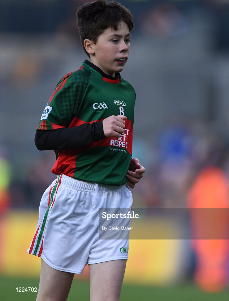 1 October 2016; Jack Armstrong, Ardnaree Sarsfields GAA, Ballina, Mayo,  during the INTO Cumann na mBunscol GAA Respect Exhibition Go Games at the GAA Football All-Ireland Senior Championship Final Replay match between Dublin and Mayo at Croke Park in Dublin. Photo by David Maher/Sportsfile