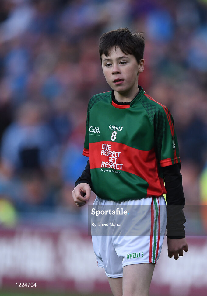 1 October 2016; Jack Armstrong, Ardnaree Sarsfields GAA, Ballina, Mayo,  during the INTO Cumann na mBunscol GAA Respect Exhibition Go Games at the GAA Football All-Ireland Senior Championship Final Replay match between Dublin and Mayo at Croke Park in Dublin. Photo by David Maher/Sportsfile