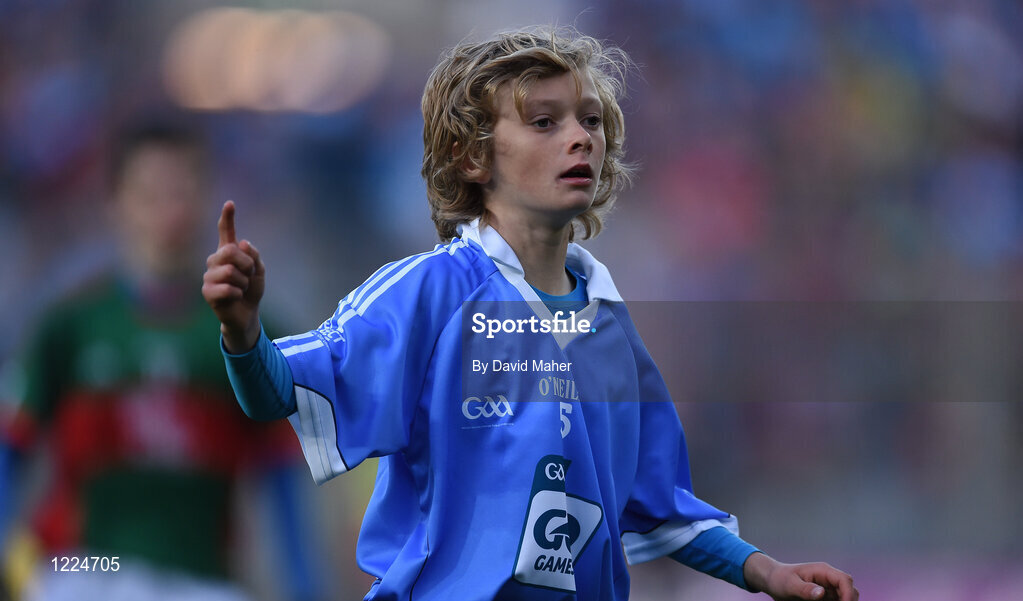1 October 2016; Padraic Kehoe, O'Dwyers GAA, Balbriggan, Dublin,  during the INTO Cumann na mBunscol GAA Respect Exhibition Go Games at the GAA Football All-Ireland Senior Championship Final Replay match between Dublin and Mayo at Croke Park in Dublin. Photo by David Maher/Sportsfile