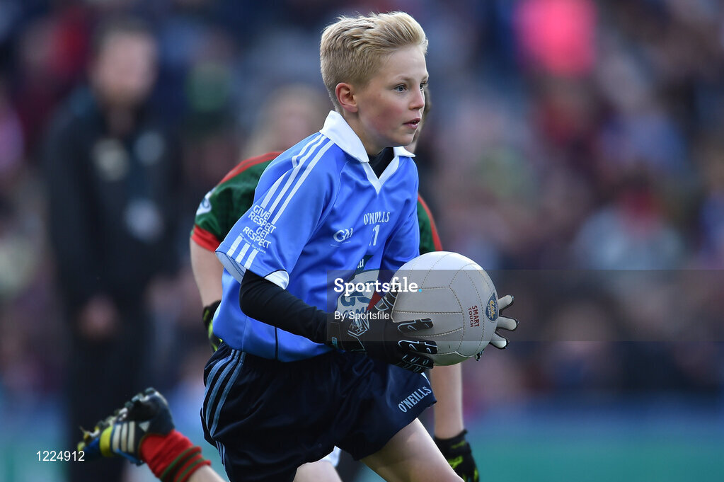 1 October 2016; Oscar Maguire, Griffith Barrackss Multidenominational School, Dublin, during the INTO Cumann na mBunscol GAA Respect Exhibition Go Games at the GAA Football All-Ireland Senior Championship Final Replay match between Dublin and Mayo at Croke Park in Dublin. Photo by Sportsfile