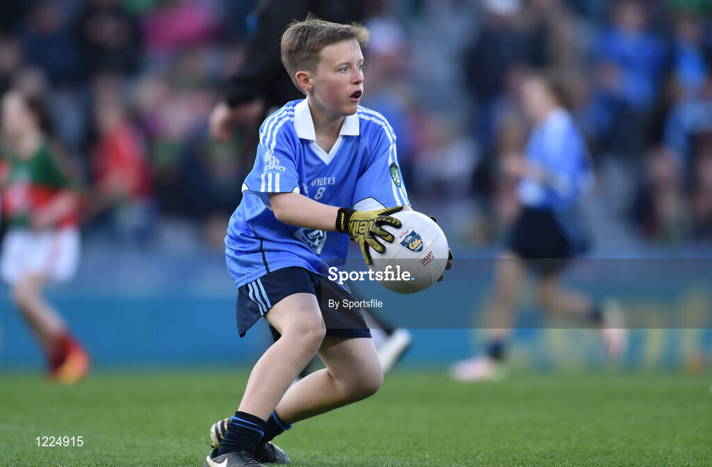 1 October 2016; Seán Horan, Hollypark BNS, Blackrock, Dublin, during the INTO Cumann na mBunscol GAA Respect Exhibition Go Games at the GAA Football All-Ireland Senior Championship Final Replay match between Dublin and Mayo at Croke Park in Dublin. Photo by Sportsfile