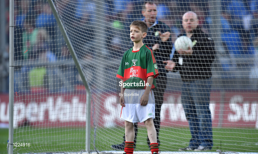 1 October 2016; Martin Mullarkey, Belmullet NS, Belmullet, Mayo, during the INTO Cumann na mBunscol GAA Respect Exhibition Go Games at the GAA Football All-Ireland Senior Championship Final Replay match between Dublin and Mayo at Croke Park in Dublin. Photo by Sportsfile
