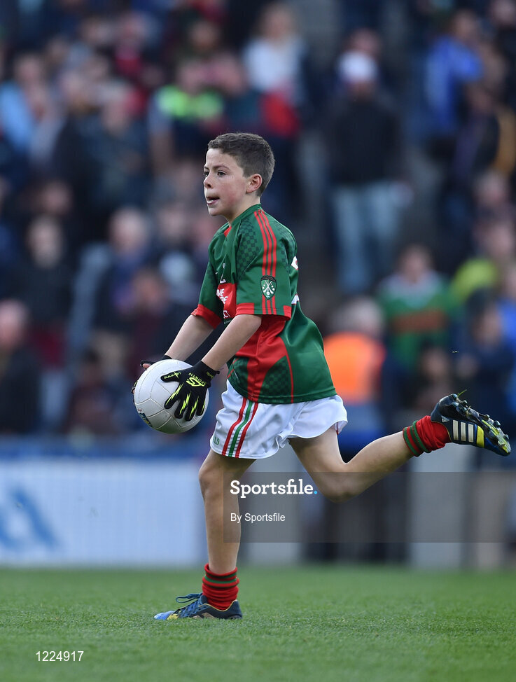 1 October 2016; OisÌn Ivers, Kinvara GAA, Kinvara, Galway, representing Mayo, during the INTO Cumann na mBunscol GAA Respect Exhibition Go Games at the GAA Football All-Ireland Senior Championship Final Replay match between Dublin and Mayo at Croke Park in Dublin. Photo by Sportsfile