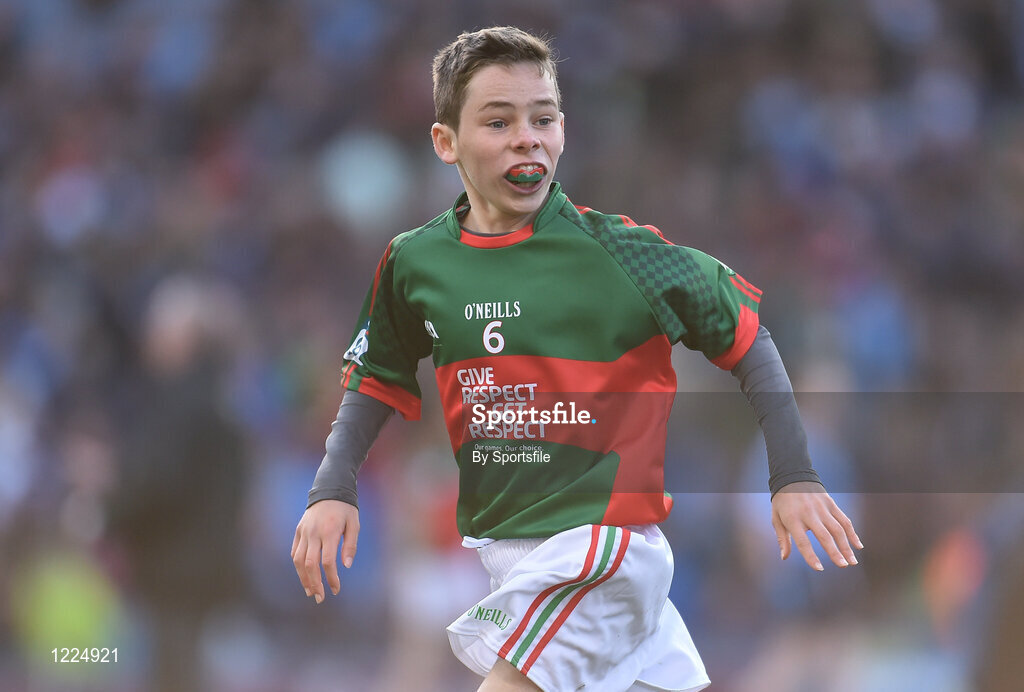 1 October 2016; Cian Reddington, Carracastle NS, Carracastle, Mayo, during the INTO Cumann na mBunscol GAA Respect Exhibition Go Games at the GAA Football All-Ireland Senior Championship Final Replay match between Dublin and Mayo at Croke Park in Dublin. Photo by Sportsfile