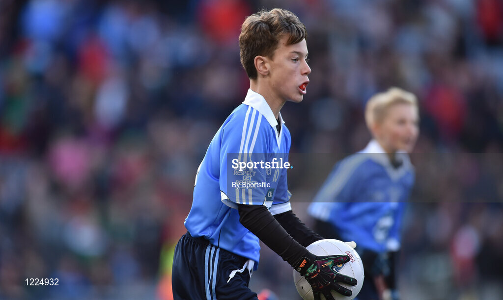 1 October 2016; Alex Drycher, Bayside NS, Sutton, Dublin, during the INTO Cumann na mBunscol GAA Respect Exhibition Go Games at the GAA Football All-Ireland Senior Championship Final Replay match between Dublin and Mayo at Croke Park in Dublin. Photo by Sportsfile