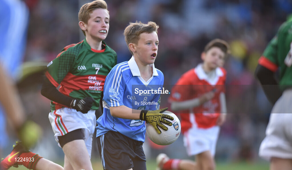 1 October 2016; Seán Horan, Hollypark BNS, Blackrock, Dublin, during the INTO Cumann na mBunscol GAA Respect Exhibition Go Games at the GAA Football All-Ireland Senior Championship Final Replay match between Dublin and Mayo at Croke Park in Dublin. Photo by Sportsfile
