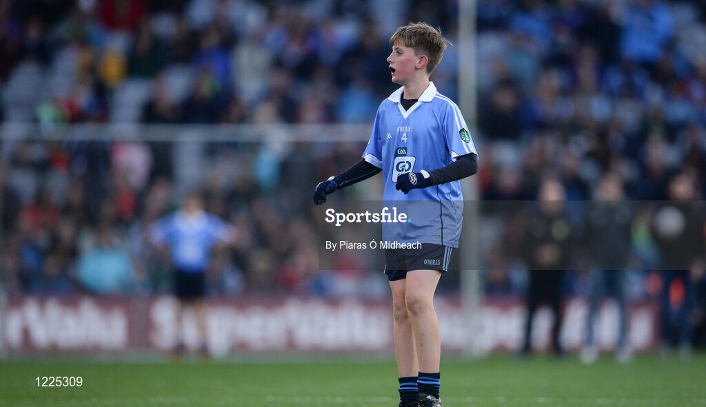 1 October 2016; Cormac Dignam, St Vincent's GAA, Marino, Dublin, during the INTO Cumann na mBunscol GAA Respect Exhibition Go Games at the GAA Football All-Ireland Senior Championship Final Replay match between Dublin and Mayo at Croke Park in Dublin. Photo by Piaras Ó Mídheach/Sportsfile