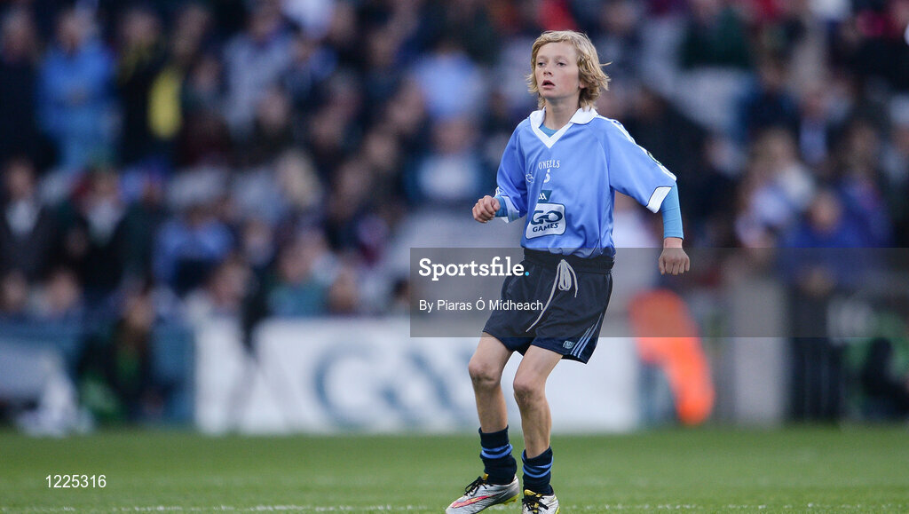 1 October 2016; Padraic Kehoe, O'Dwyers GAA, Balbriggan, Dublin, during the INTO Cumann na mBunscol GAA Respect Exhibition Go Games at the GAA Football All-Ireland Senior Championship Final Replay match between Dublin and Mayo at Croke Park in Dublin. Photo by Piaras Ó Mídheach/Sportsfile