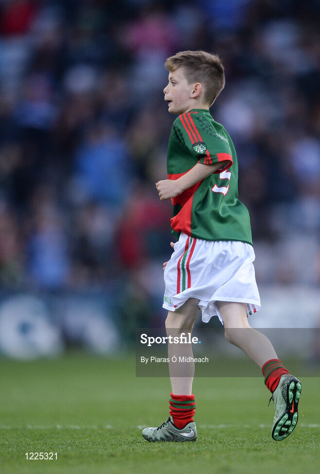 1 October 2016; Martin Mullarkey, Belmullet NS, Belmullet, Mayo, during the INTO Cumann na mBunscol GAA Respect Exhibition Go Games at the GAA Football All-Ireland Senior Championship Final Replay match between Dublin and Mayo at Croke Park in Dublin. Photo by Piaras Ó Mídheach/Sportsfile