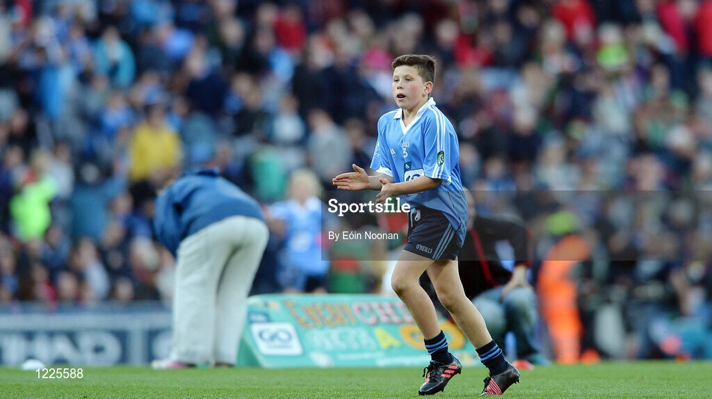 1 October 2016; Ruadhán McCann, Fingallians GAA, Swords, Dublin, during the INTO Cumann na mBunscol GAA Respect Exhibition Go Games at the GAA Football All-Ireland Senior Championship Final Replay match between Dublin and Mayo at Croke Park in Dublin. Photo by Eóin Noonan/Sportsfile
