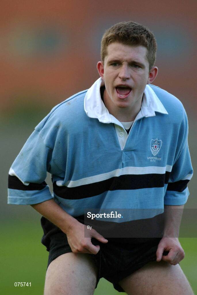 27 October 2001; John McDonagh, Galwegians. Rugby. Picture credit; Ray McManus / SPORTSFILE *EDI*